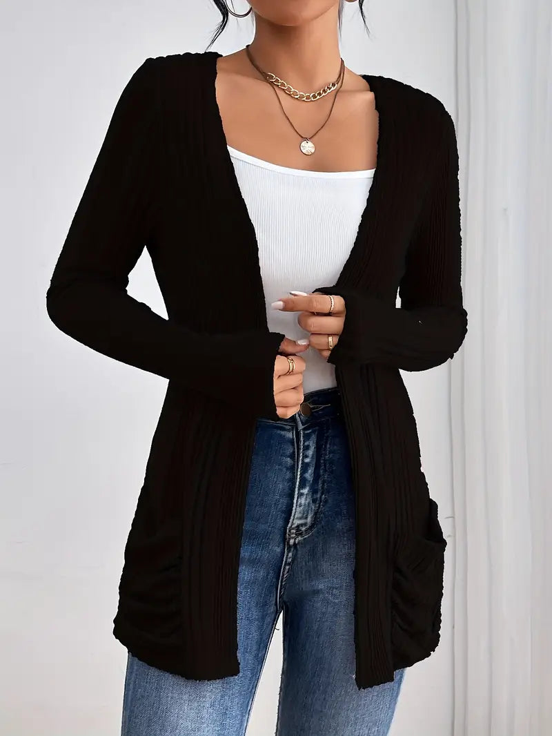 ZOEY™ RIBBED CARDIGAN