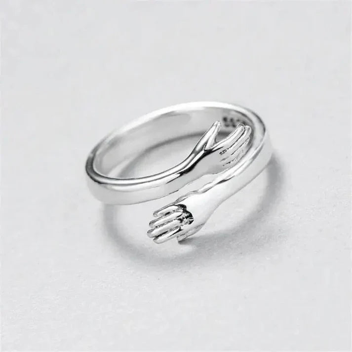 EMBRACE SILVER HUG RING
