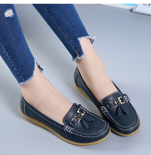 AMARYโข LEATHER ARCH SUPPORT ORTHOPEDIC LOAFERS