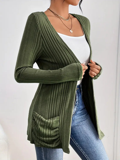 ZOEY™ RIBBED CARDIGAN
