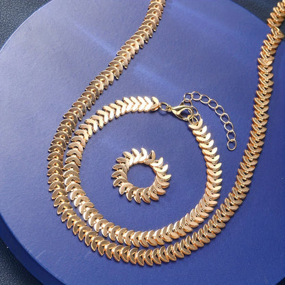 SOLARA BLOOM™ — 3PCS WOMEN’S NECKLACE, BRACELET & RING SET