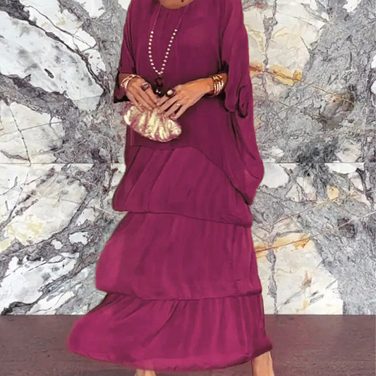 WICKLOW™ LONG DRESS WITH ARTISTIC DESIGN AND ORIGINAL STYLE