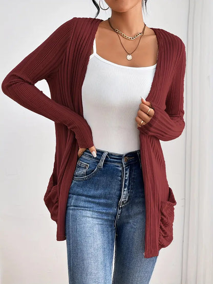 ZOEY™ RIBBED CARDIGAN