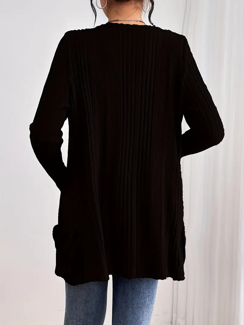 ZOEY™ RIBBED CARDIGAN