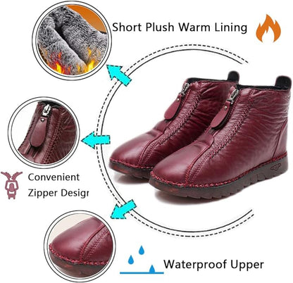 ABBY™ LEATHER NON-SLIP ANKLE SNOW BOOTS