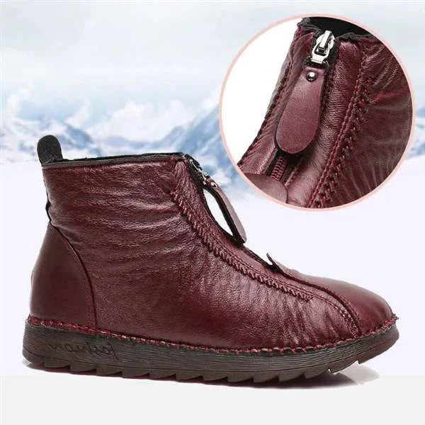 ABBY™ LEATHER NON-SLIP ANKLE SNOW BOOTS