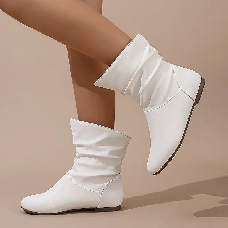 WINDSOR™ COMFY SLIP-ON LEATHER WATERPROOF ANKLE BOOTS