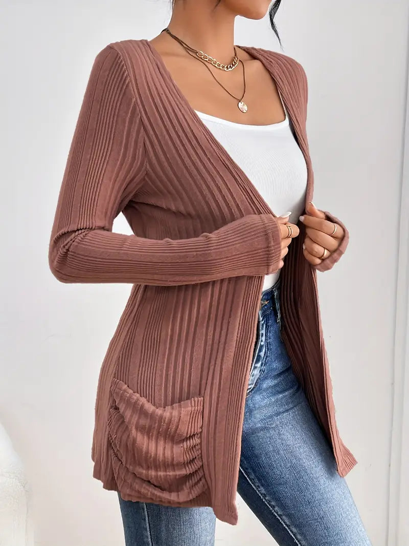 ZOEY™ RIBBED CARDIGAN