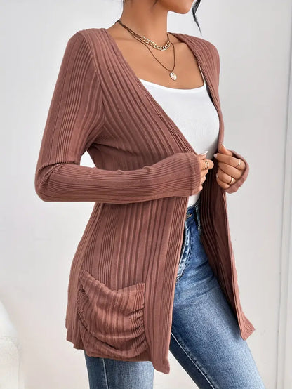 ZOEY™ RIBBED CARDIGAN
