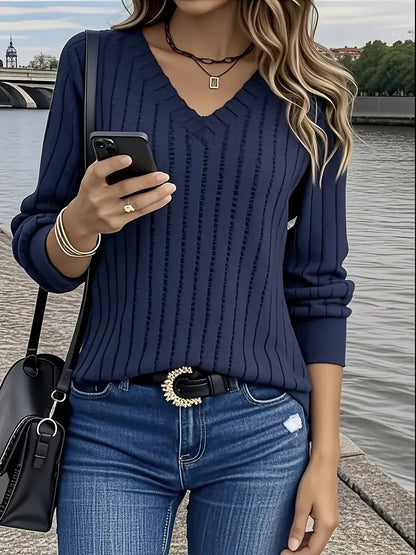 KELLS™ POLYSTER V-NECK LONG SLEEVE SWEATSHIRT