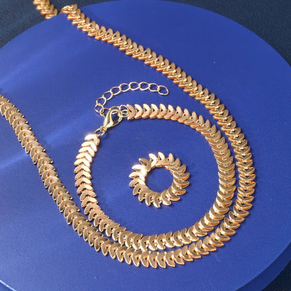 SOLARA BLOOM™ — 3PCS WOMEN’S NECKLACE, BRACELET & RING SET