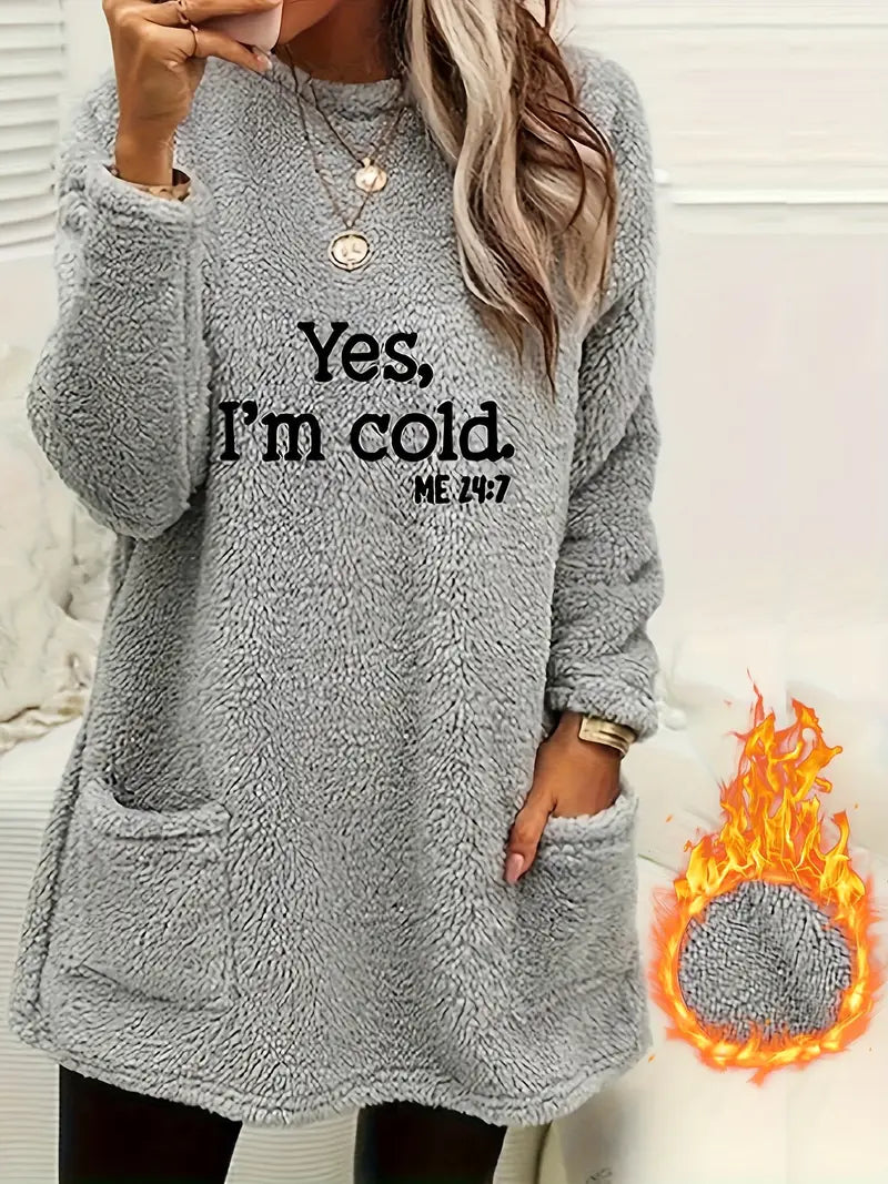 COCOA™ "YES I'M COLD" SWEATSHIRT
