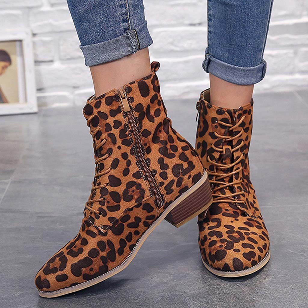 WOMEN'S ELEGANT LACE-UP ZIPPER BOOTS 2025
