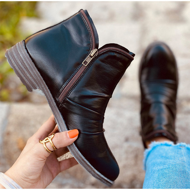 WOMEN ZIPPER WATERPROOF ANKLE ARCH SUPPORT BOOTS 2025