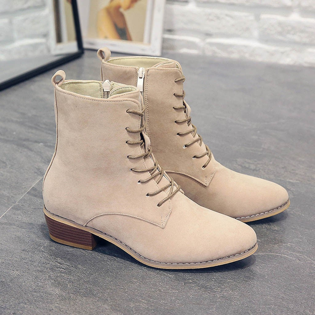 WOMEN'S ELEGANT LACE-UP ZIPPER BOOTS 2025