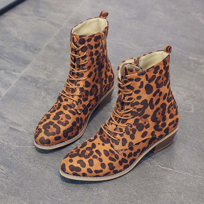 WOMEN'S ELEGANT LACE-UP ZIPPER BOOTS 2025