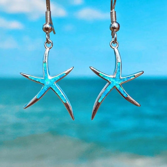 OCEAN STAR OPAL EARRINGS