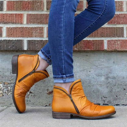 WOMEN ZIPPER WATERPROOF ANKLE ARCH SUPPORT BOOTS 2025