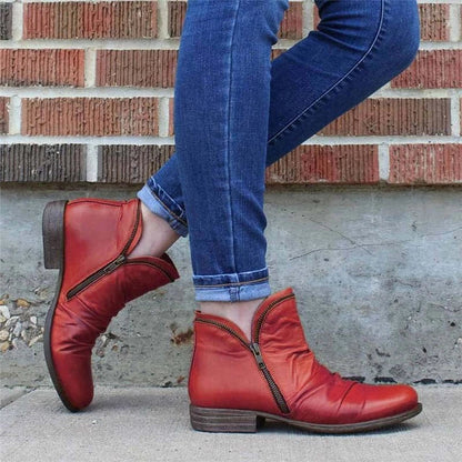 WOMEN ZIPPER WATERPROOF ANKLE ARCH SUPPORT BOOTS 2025