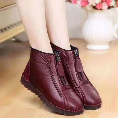 ABBY™ LEATHER NON-SLIP ANKLE SNOW BOOTS