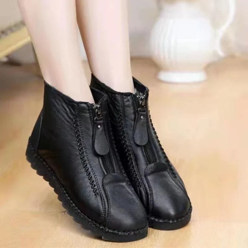 ABBY™ LEATHER NON-SLIP ANKLE SNOW BOOTS