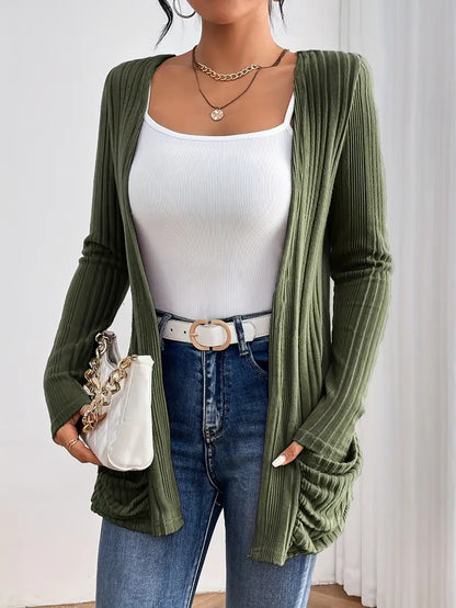 ZOEY™ RIBBED CARDIGAN