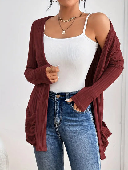 ZOEY™ RIBBED CARDIGAN