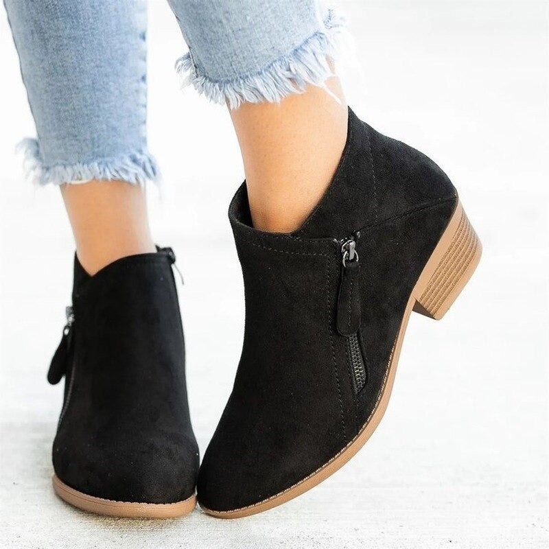 PREMIUM LADIES ORTHOPEDIC HEELED BOOTS