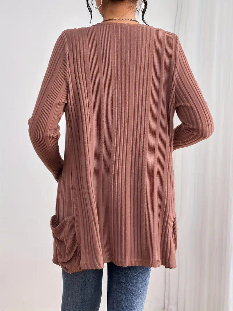 ZOEY™ RIBBED CARDIGAN