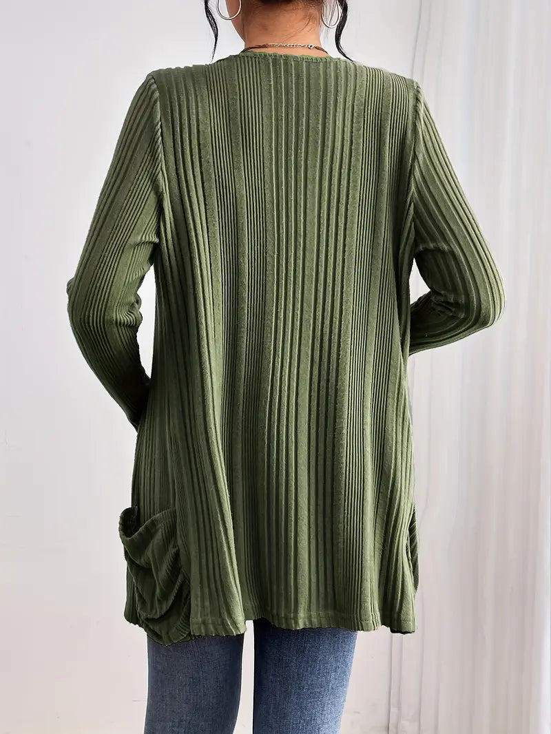 ZOEY™ RIBBED CARDIGAN