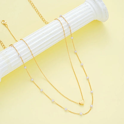 AMORA GLINT™ — 3PCS SIMPLE HEART-SHAPED NECKLACE & BRACELET SET