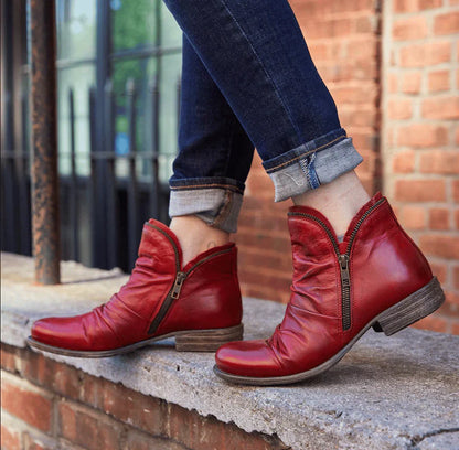 WOMEN ZIPPER WATERPROOF ANKLE ARCH SUPPORT BOOTS 2025
