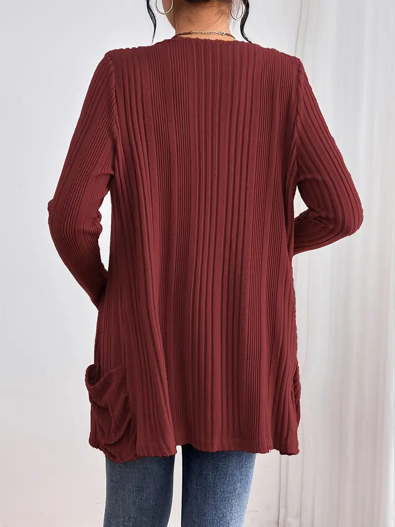 ZOEY™ RIBBED CARDIGAN