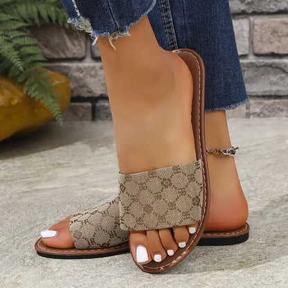 MONOGRAM™ WOMEN'S FLAT SLIDE ORTHOPEDIC SANDALS