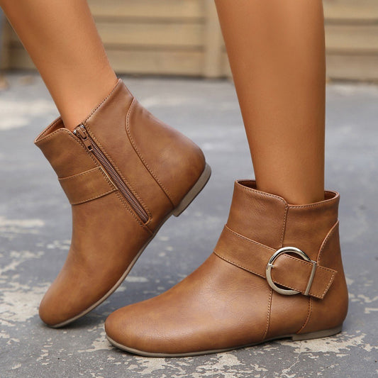 AVA™ CHELSEA ORTHOPEDIC BUCKLE WINTER ANKLE BOOTS