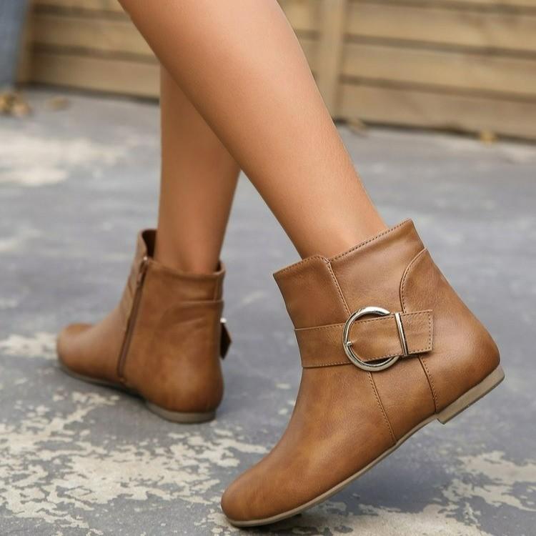 AVA™ CHELSEA ORTHOPEDIC BUCKLE WINTER ANKLE BOOTS