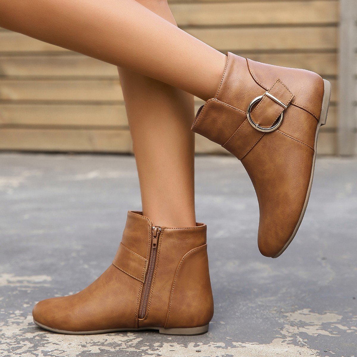 AVA™ CHELSEA ORTHOPEDIC BUCKLE WINTER ANKLE BOOTS